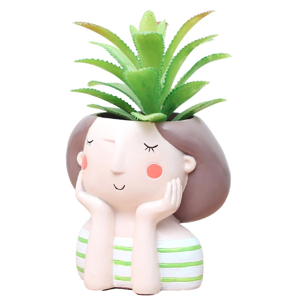 Kız Sukulent Saksı #4-160-Large
