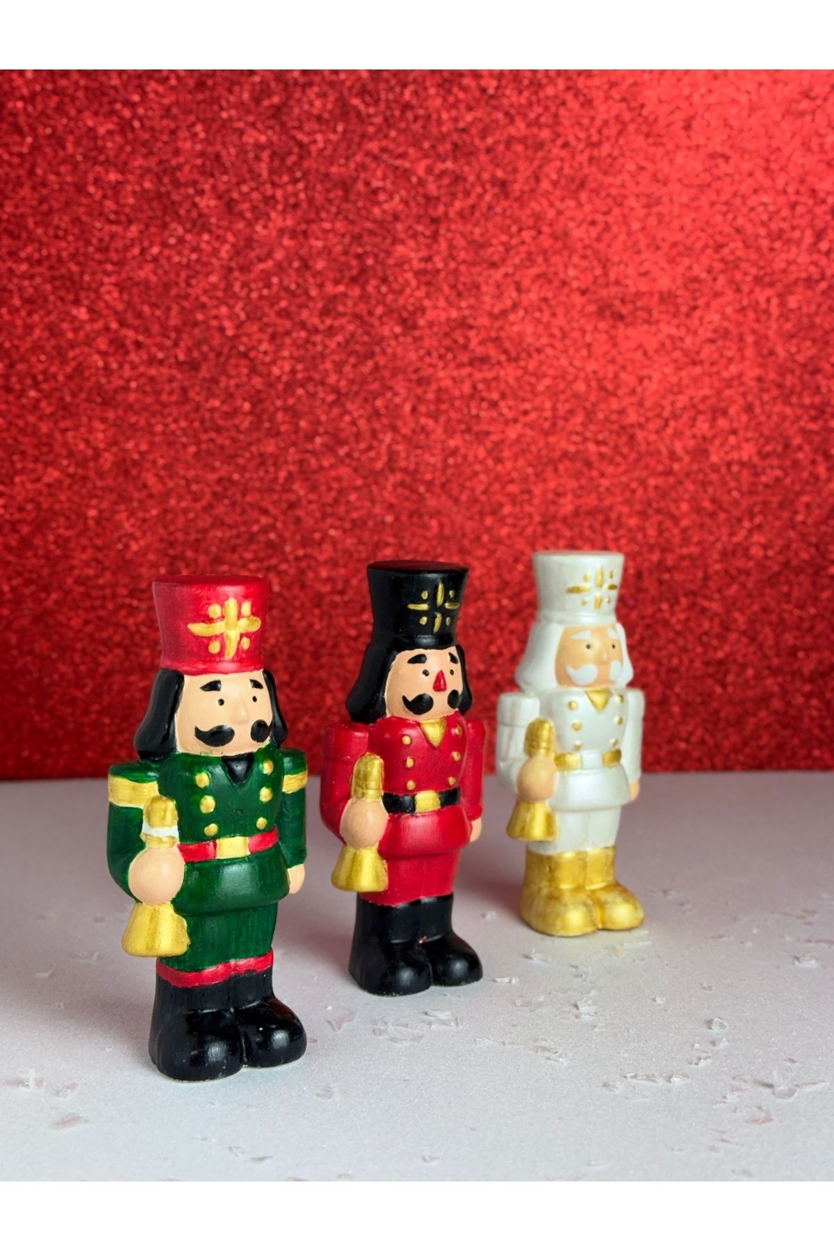 Yeşil Yılbaşı Dekoru Fındık Kıran Kurşun Asker Nutcracker Yeni Yıl Biblo-762-Large
