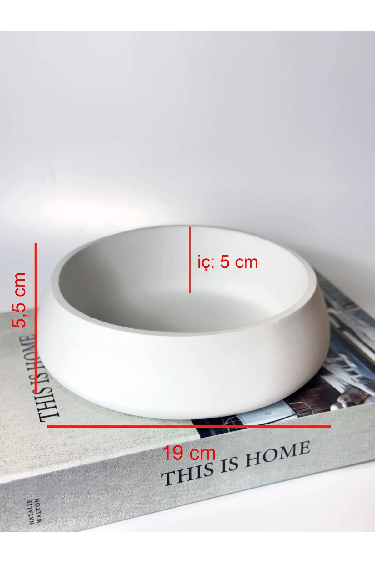 Yuvarlak Beton Organizer/Düzenleyici/Kase-834-Large
